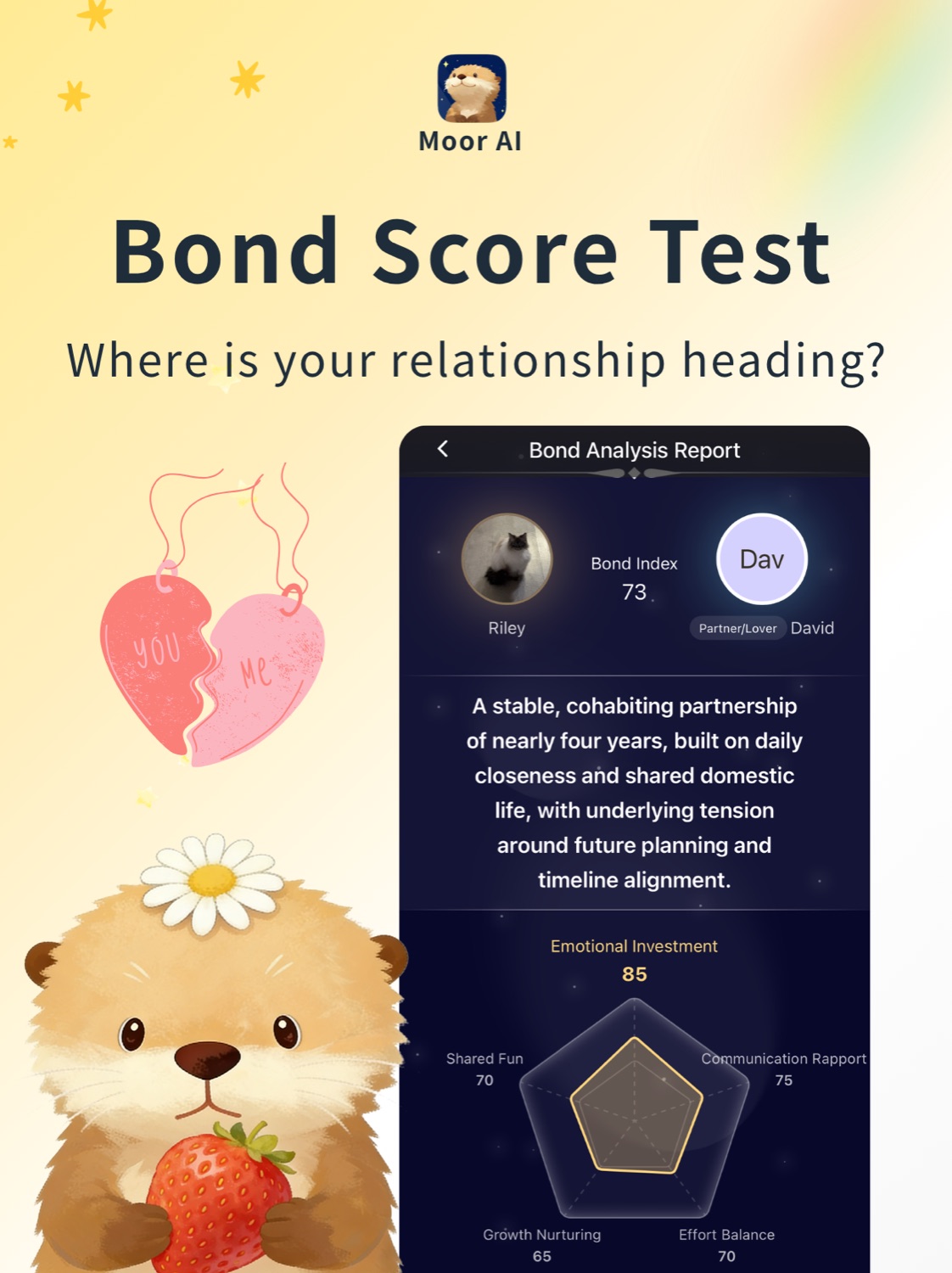 Moor AI Bond Score feature